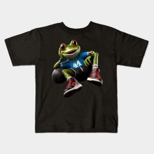 Lazy frog, funny animal Lazy People gift Kids T-Shirt